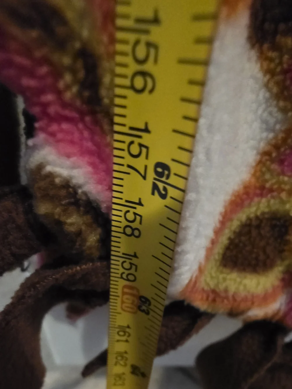 Floral Paisley Fleece Tie Blanket Pink Orange Green Brown Approx 56 x 63